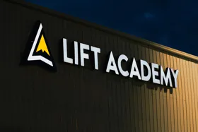 a sign on a building