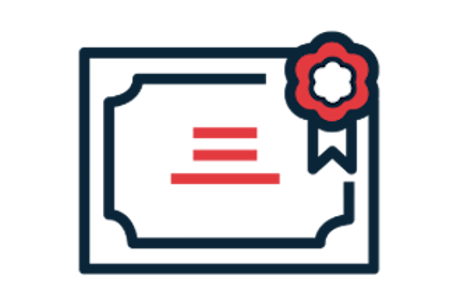 a black rectangular frame with red and blue lines and a flower